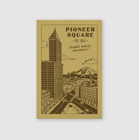 Pioneer Square Seattle Postcard