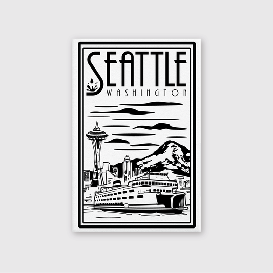 Seattle Lino Postcard