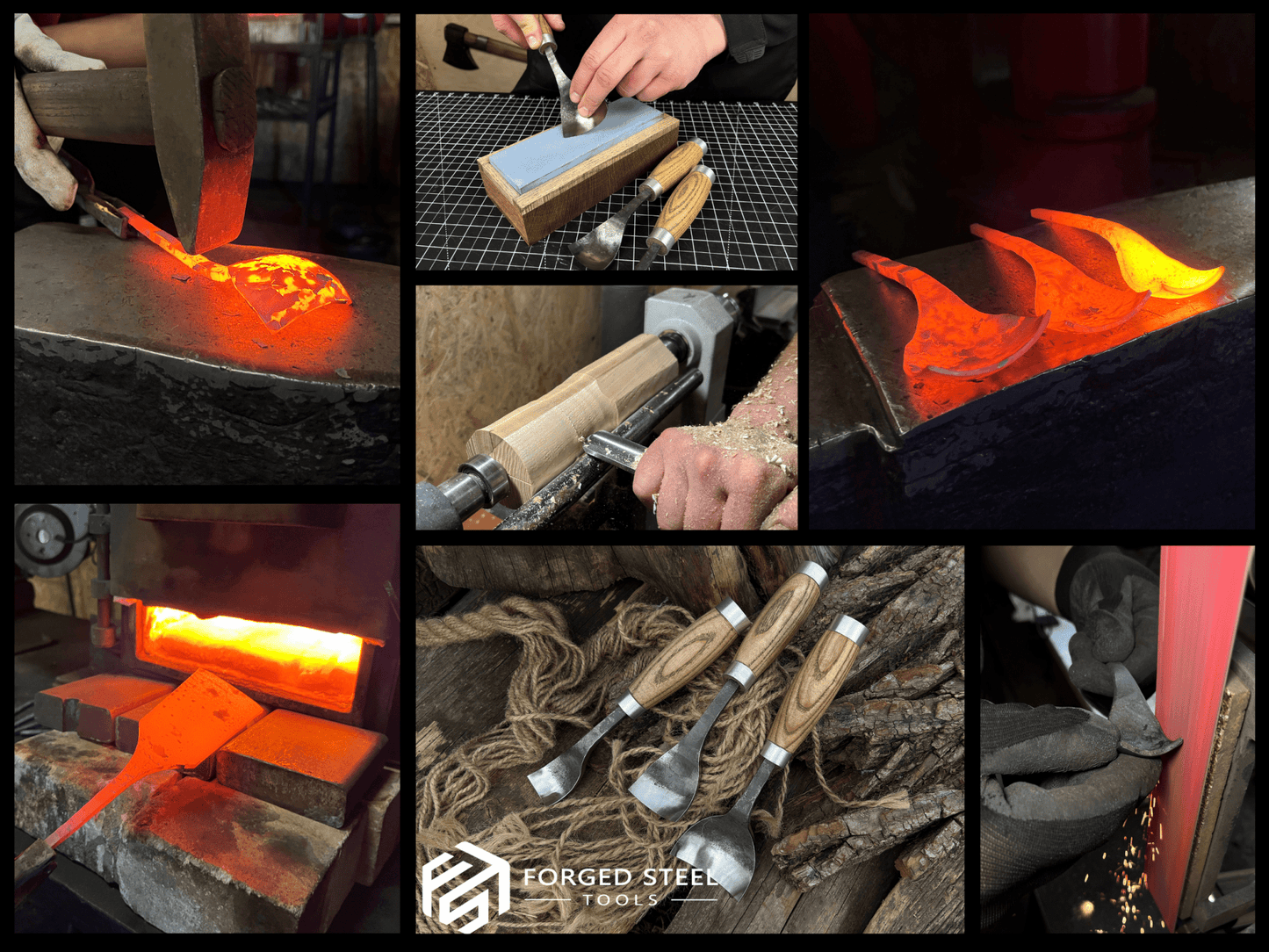 3-Piece Spoon Bent Gouge Set