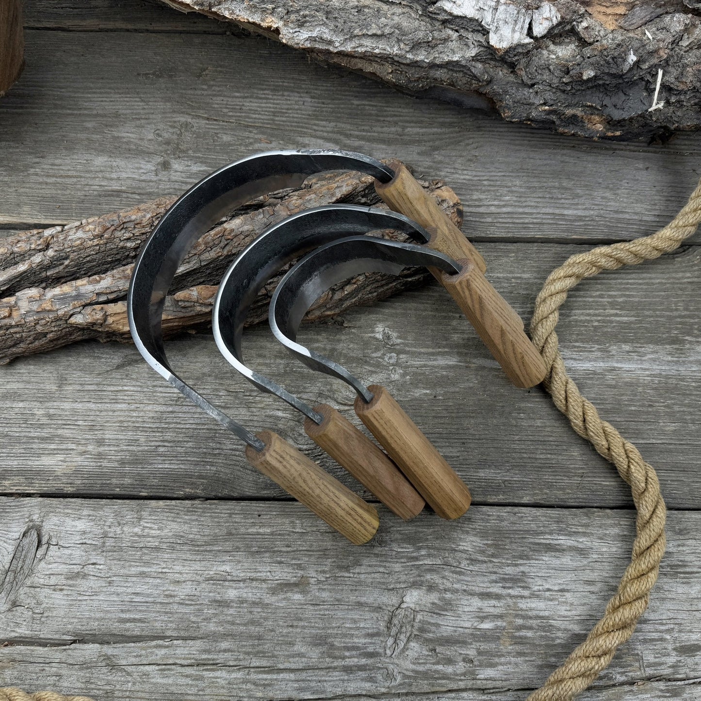 3-Piece Inshave (Half-Rounded Drawknife) Set