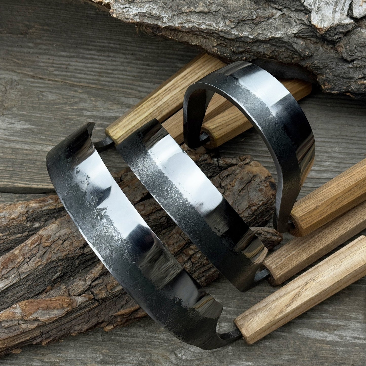 3-Piece Inshave (Half-Rounded Drawknife) Set
