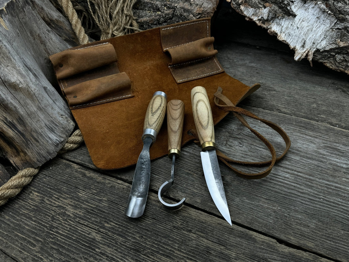 3-Piece Spoon Carving Tool Set