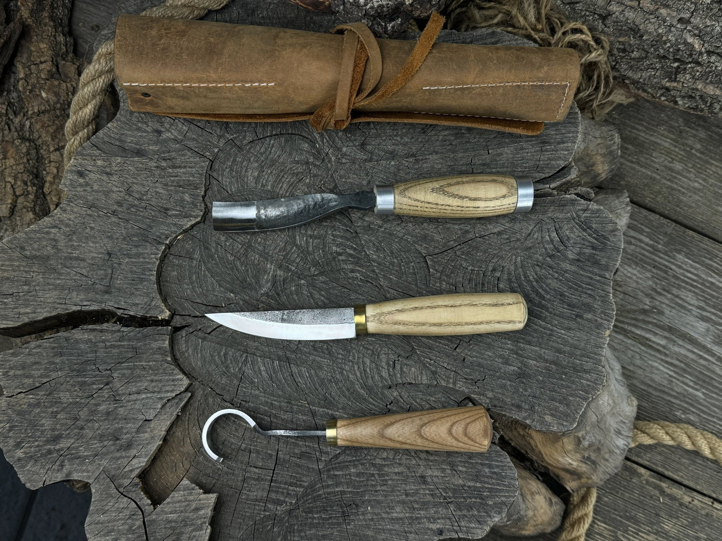 3-Piece Spoon Carving Tool Set