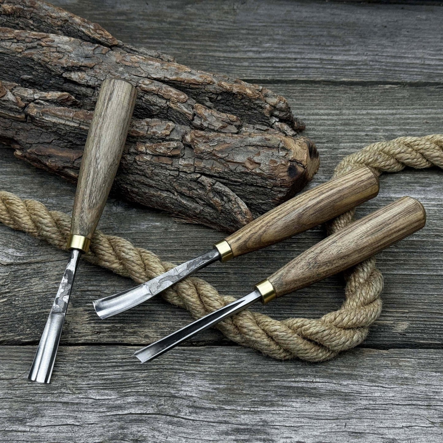 3-Piece Wood Carving Chisel & Gouge Set