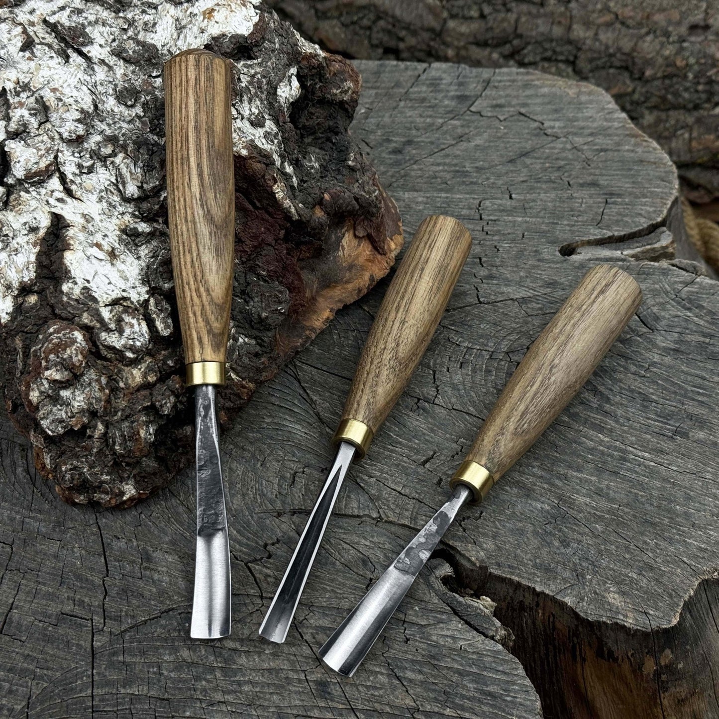 3-Piece Wood Carving Chisel & Gouge Set