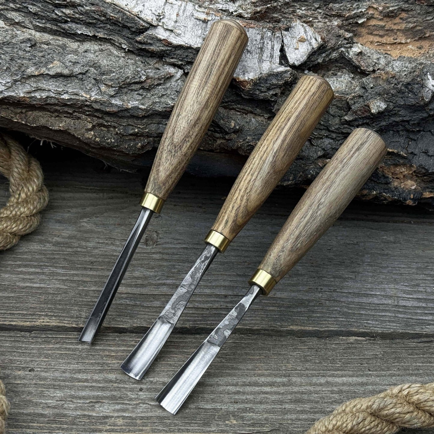 3-Piece Wood Carving Chisel & Gouge Set