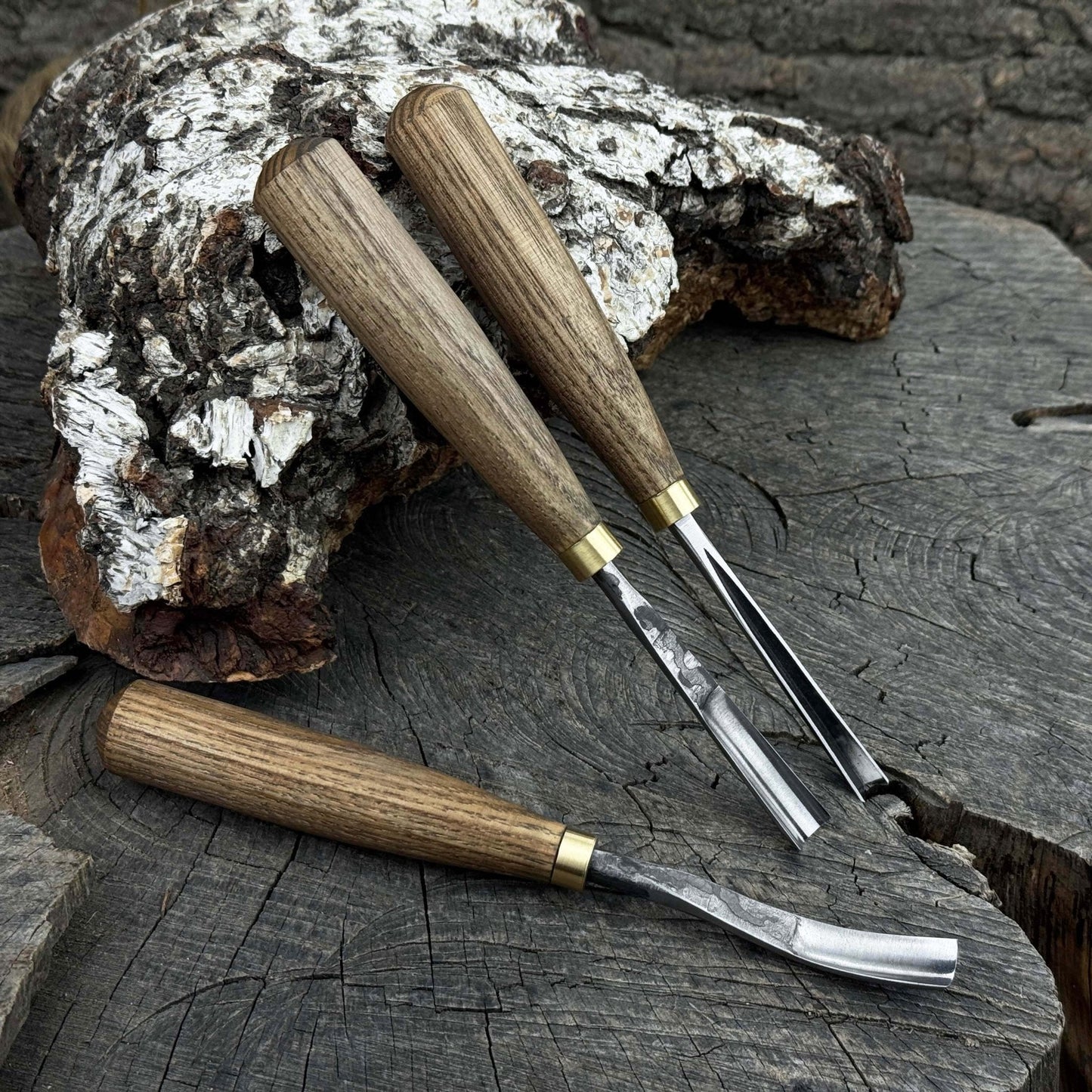 3-Piece Wood Carving Chisel & Gouge Set