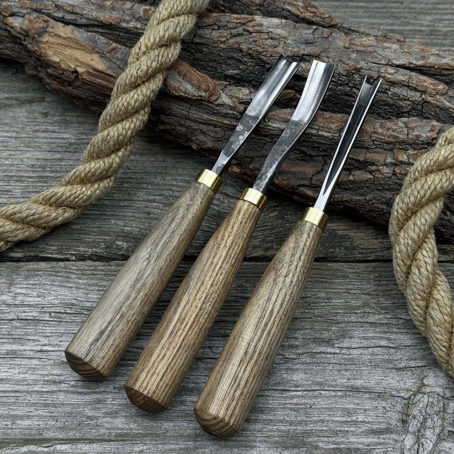 3-Piece Wood Carving Chisel & Gouge Set