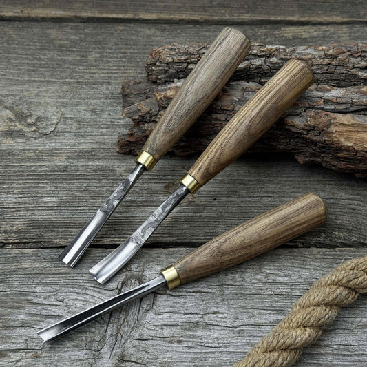 3-Piece Wood Carving Chisel & Gouge Set