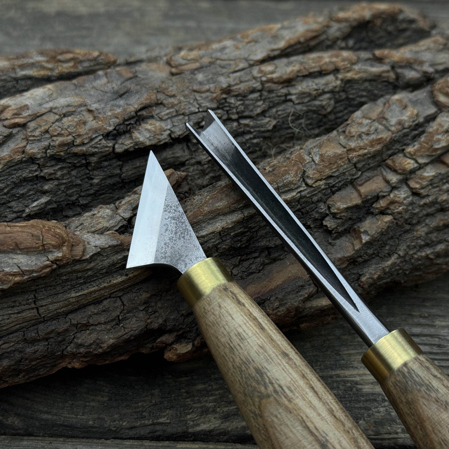 3-Piece Wood Carving Tool Set with Leather Strop