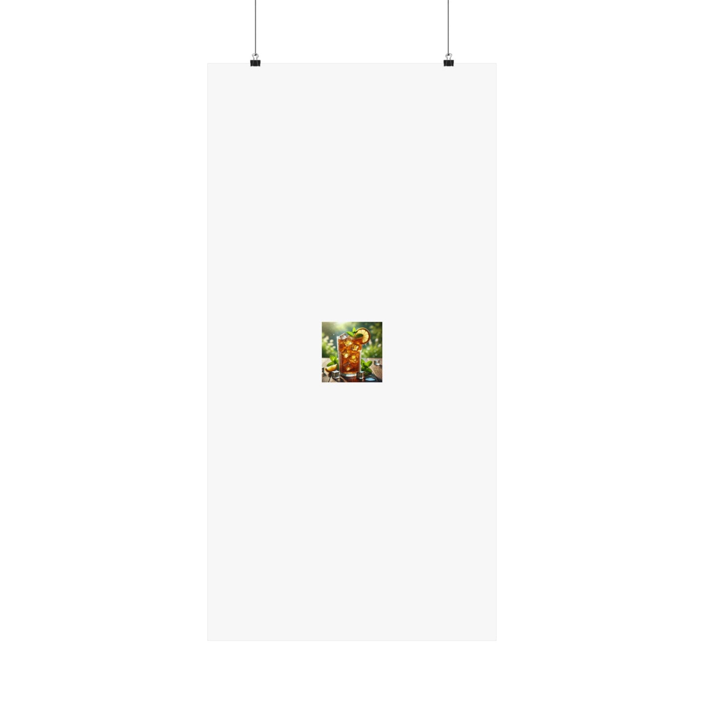 Sunlit Iced Tea Lemon Mint Kitchen Summer Drink Poster
