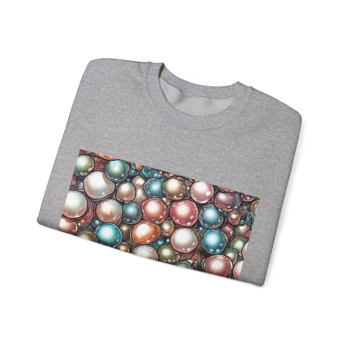 Rainbow Pearl Marble Abstract Gift Art Sweatshirt