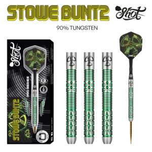 Pro Series-Stowe Buntz 2 Steel Tip Dart Set-90% Tungsten Barrels - 23G