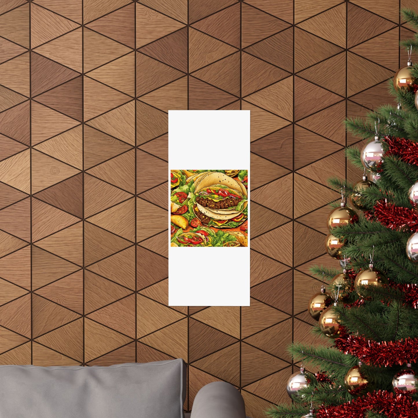 Stacked Taco Fiesta Foodie Gift Art Poster