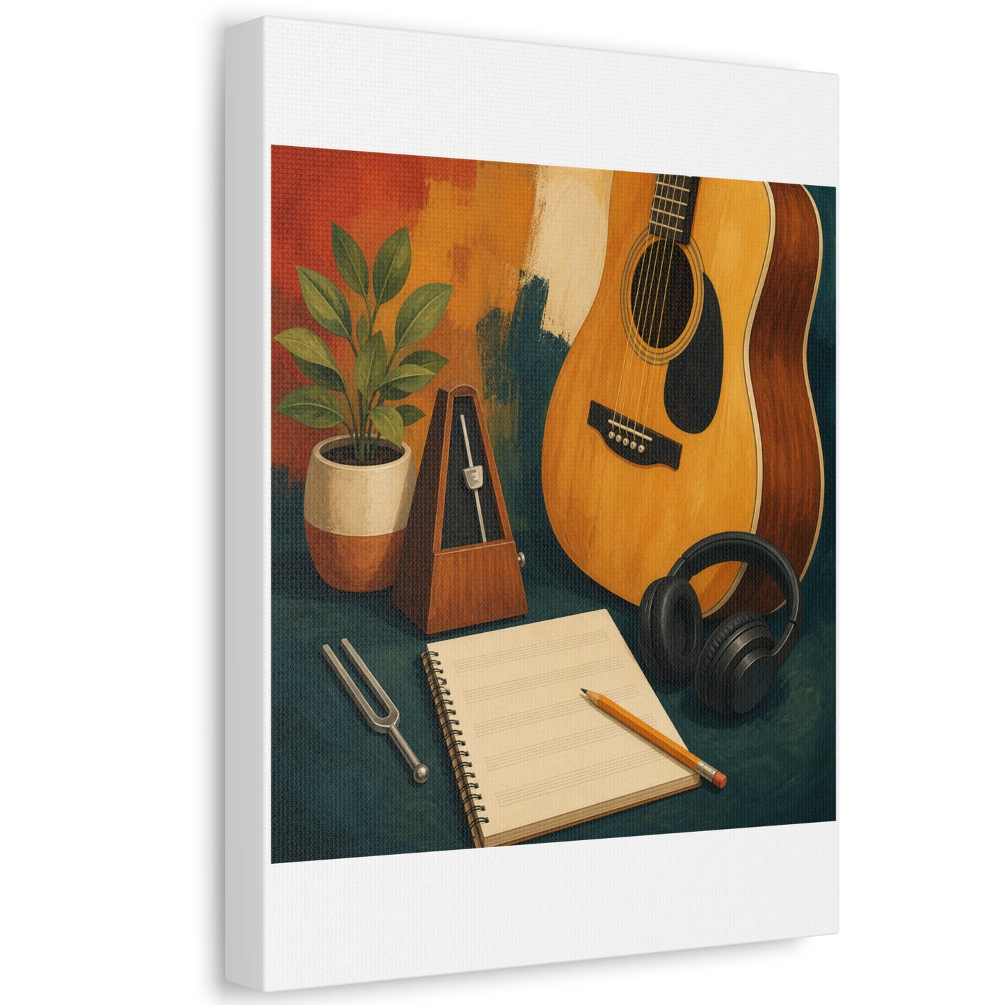 Warm Music Practice Hobby Canvas Art