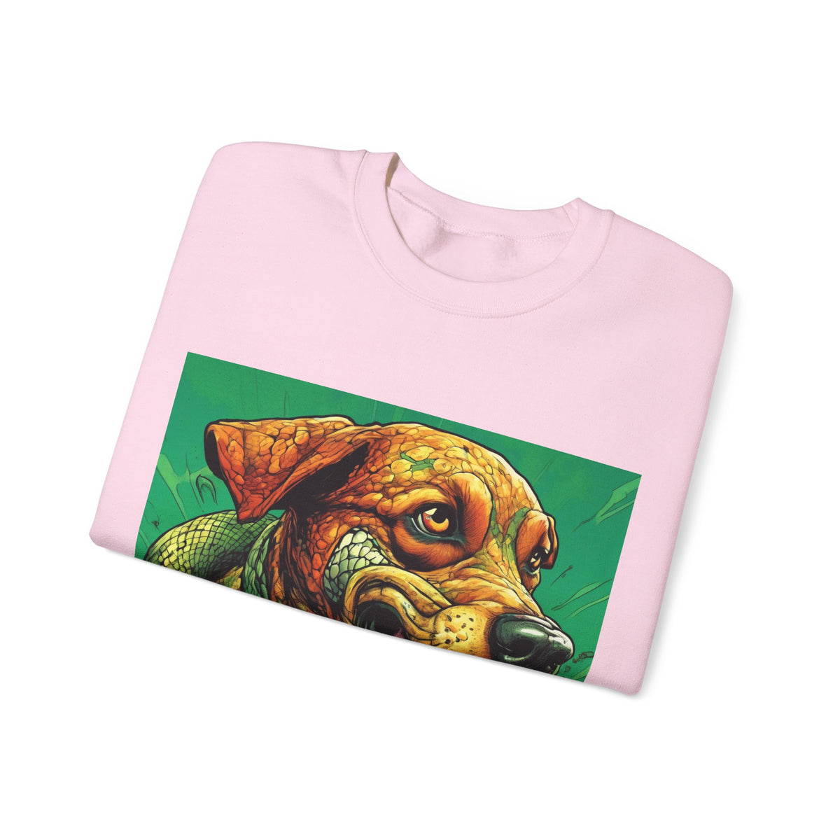 Serpent Guardian Dog Bold Fantasy Art Sweatshirt
