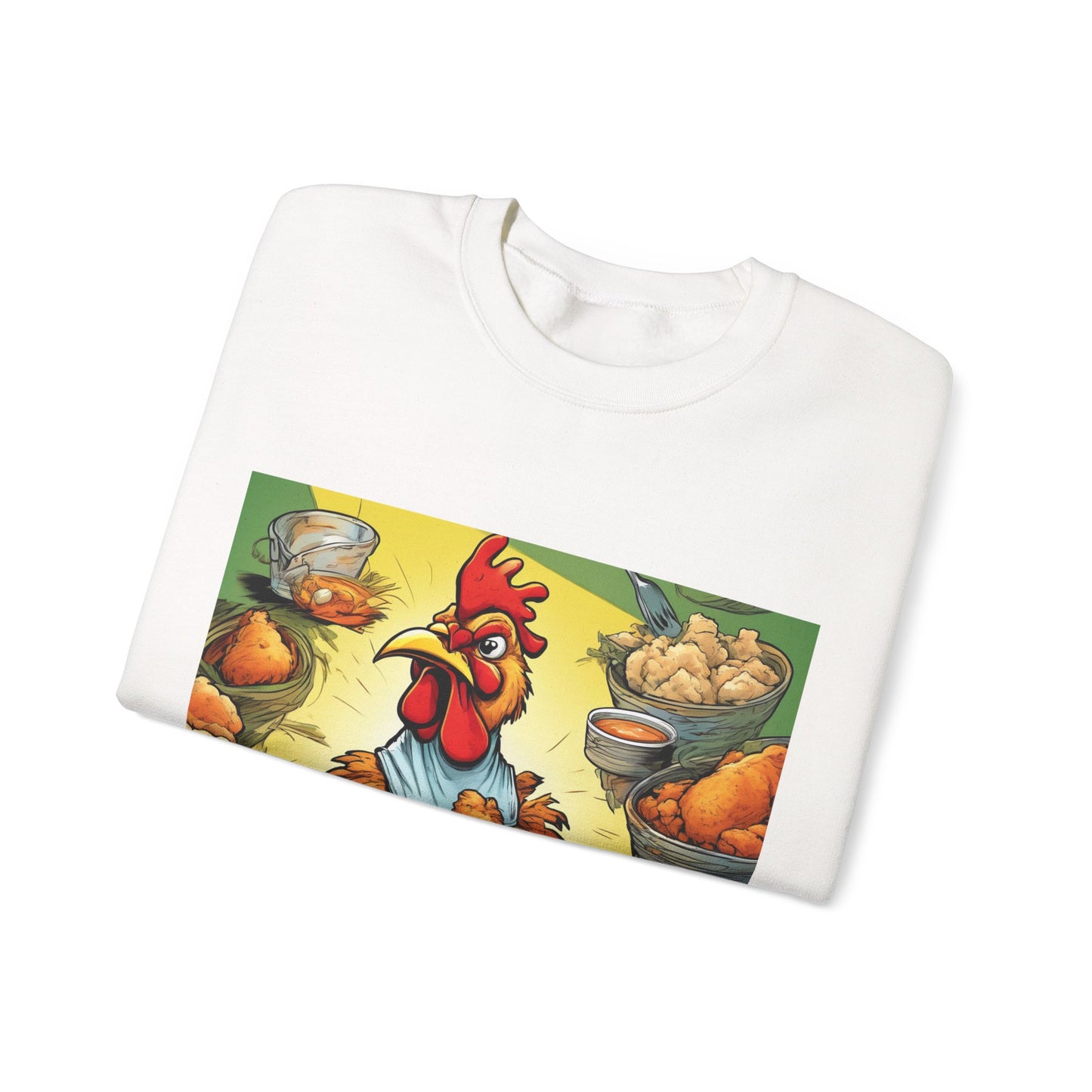 Funny Chicken Fried Food Comfort Food Art Sweatshirt
