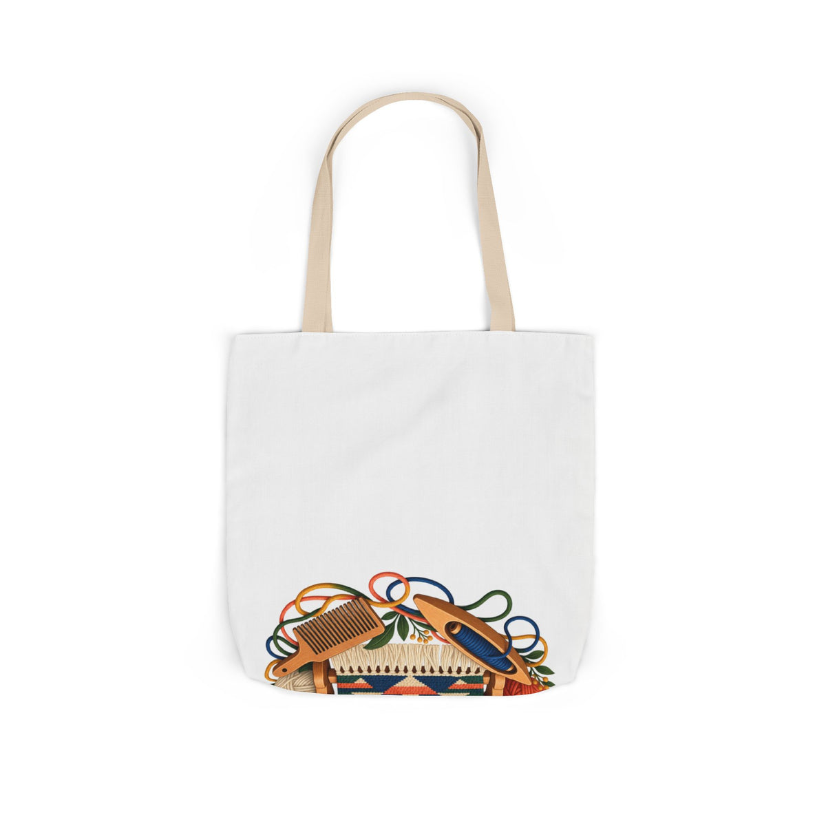 Geometric Hand Weaving Workshop Tote Bag