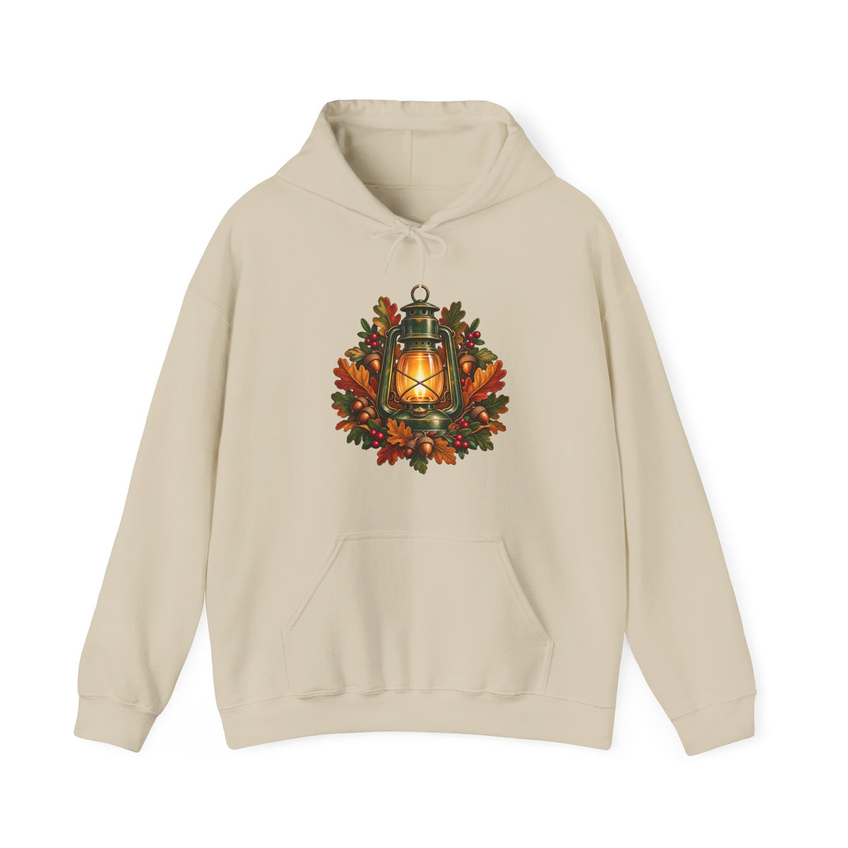 Autumn Oak Lantern and Acorns Hoodie