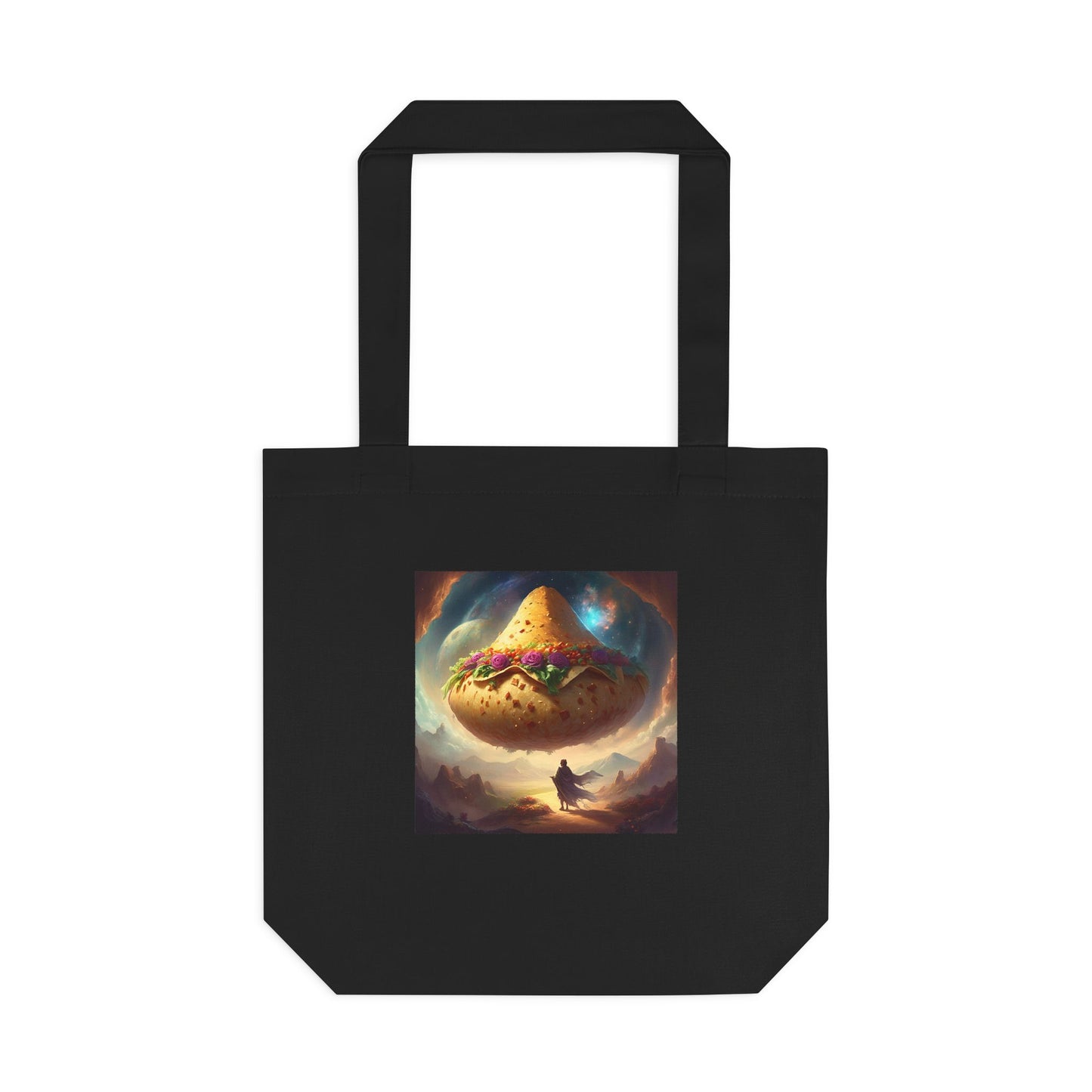 Cosmic Taco Planetoid Surreal Food Fantasy Art Tote Bag