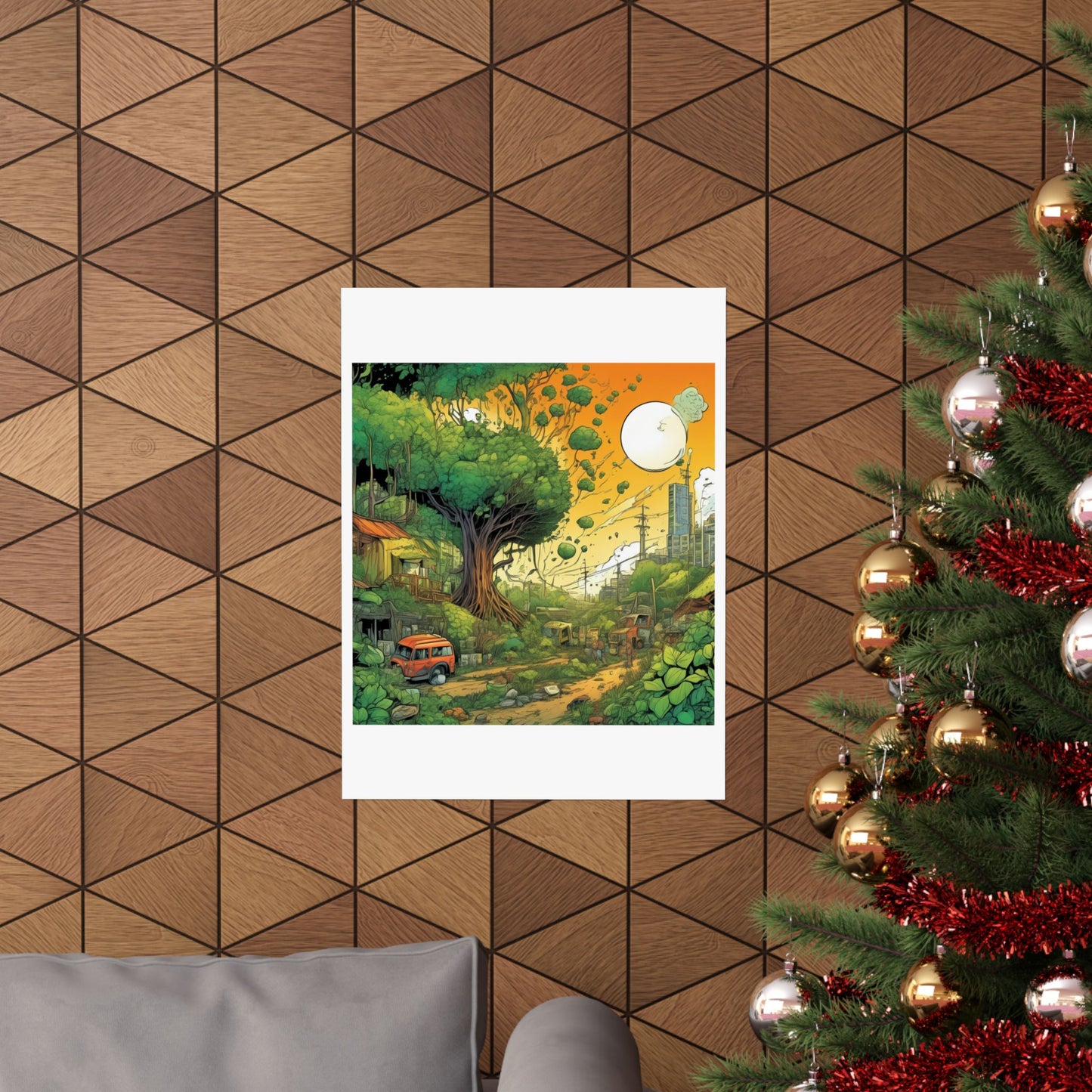 Cottage Road Landscape Nature Gift Art Poster