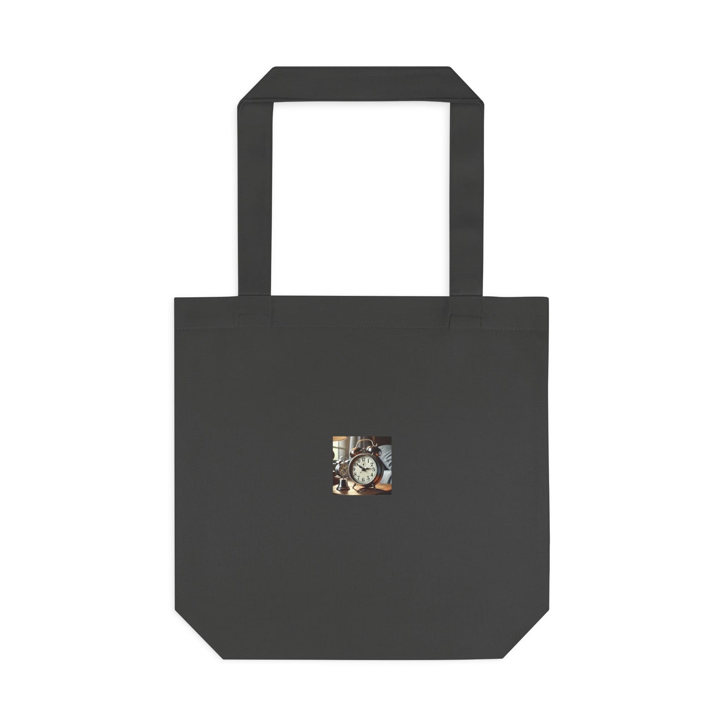 Vintage Alarm Clock Morning Routine Timekeeper Tote Bag