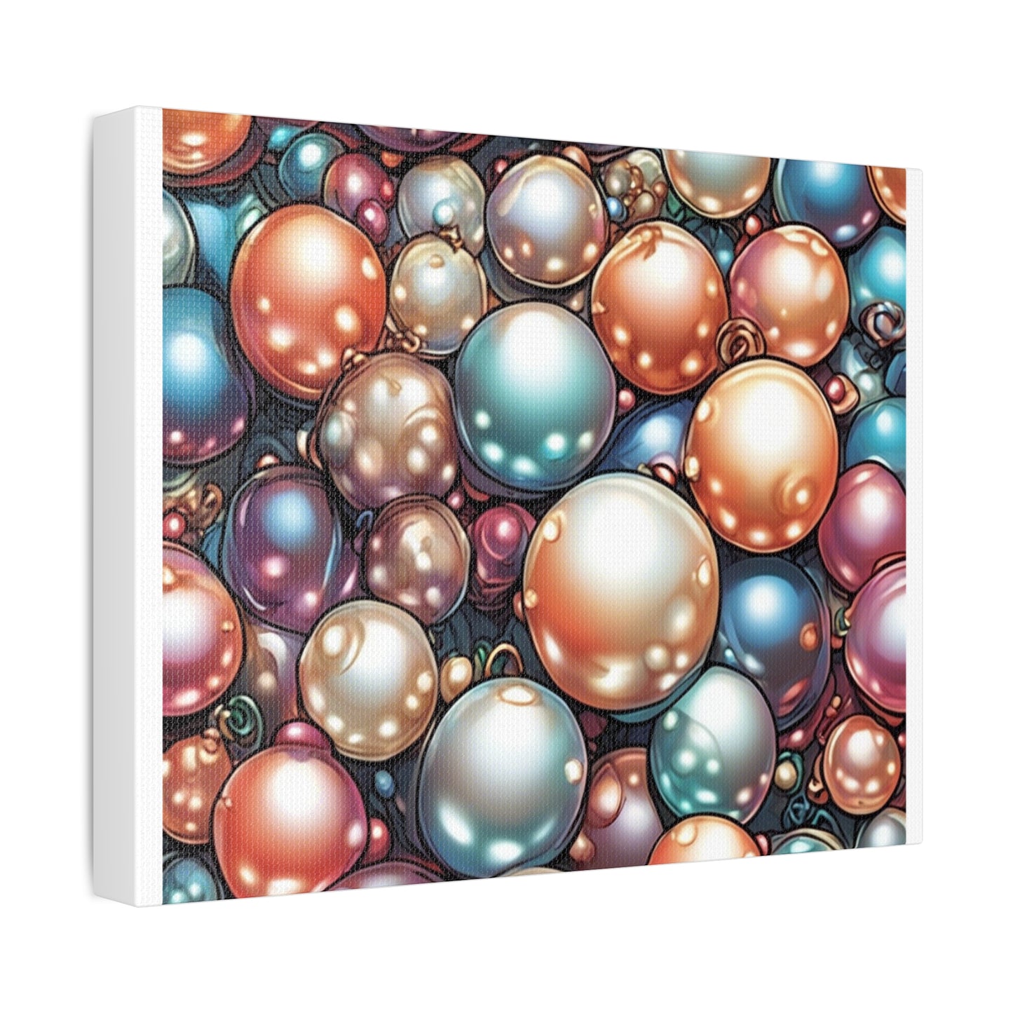 Glossy Orb Marble Abstract Gift Art Canvas