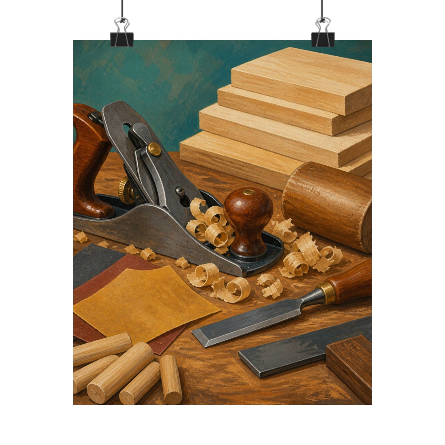 Classic Woodworking Tools Hobby Poster