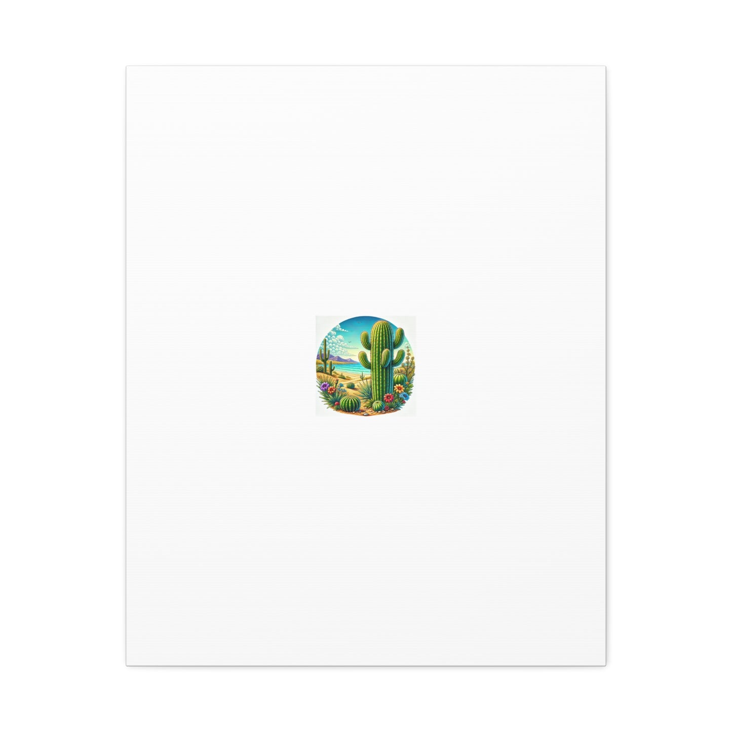 Desert Cactus Bloom Garden Canvas Botanical Desert Wall Art Gift