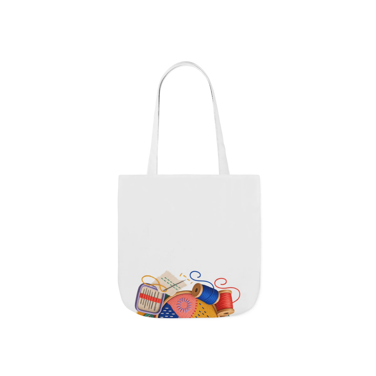 Colorful Visible Mending Workshop Tote Bag