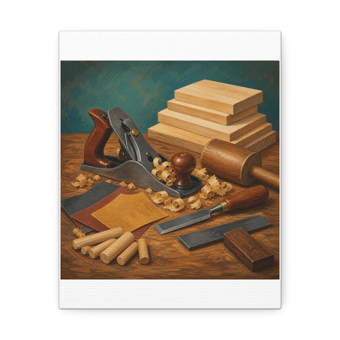 Classic Woodworking Tools Hobby Canvas Art