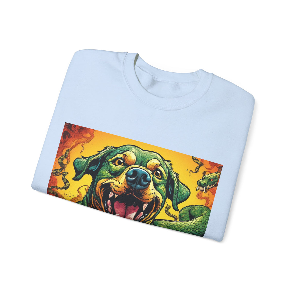 Surreal Serpent Hound Dark Fantasy Art Sweatshirt