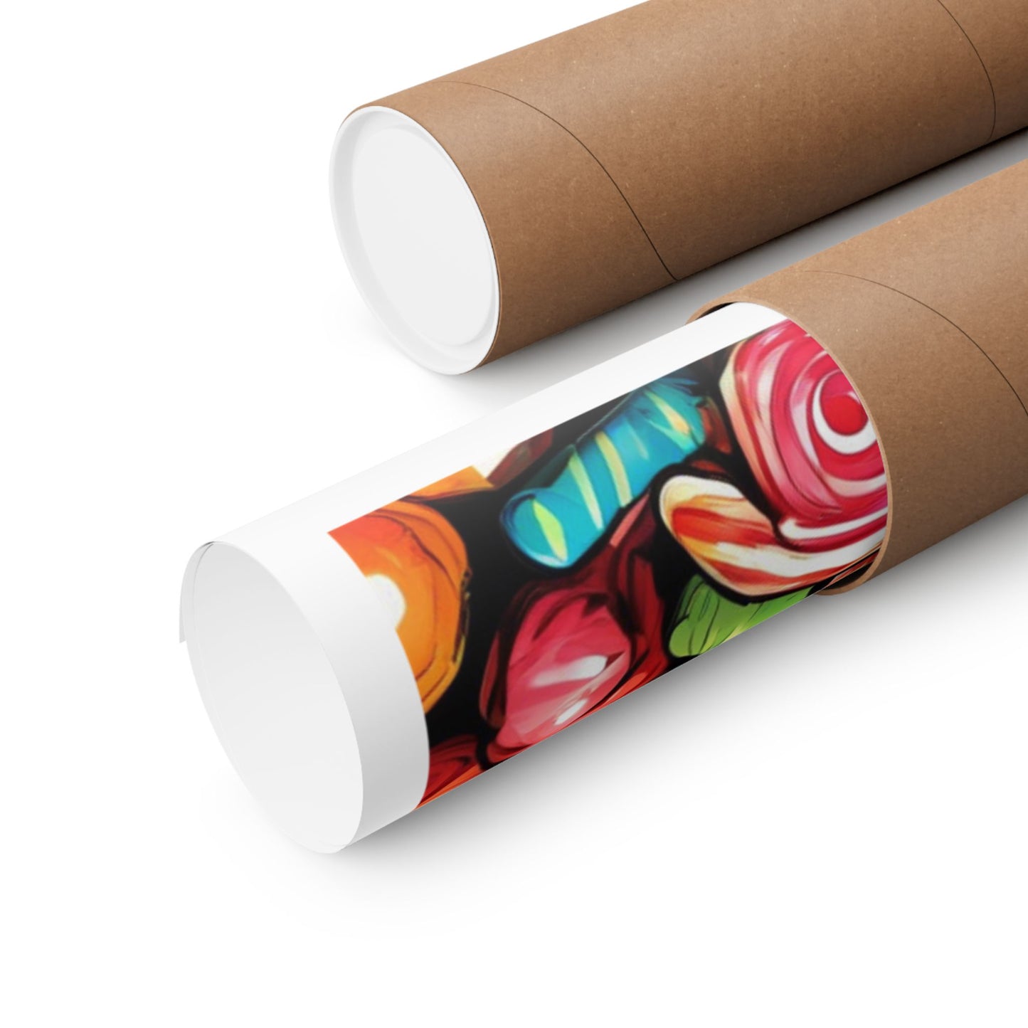 Colorful Candy Pattern Sweets Gift Art Poster