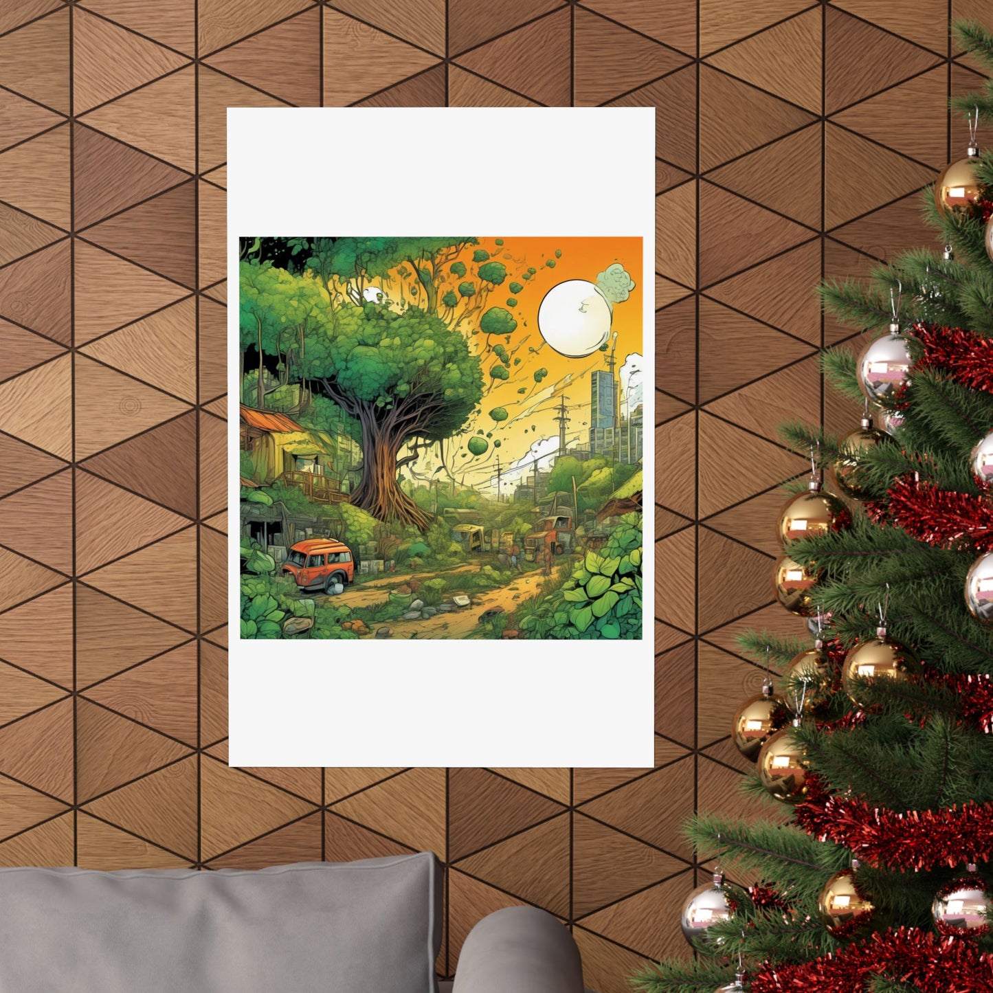 Cottage Road Landscape Nature Gift Art Poster