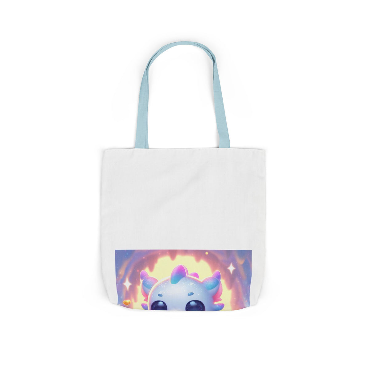 Pastel Treasure Dragon Kawaii Fantasy Canvas Tote Bag