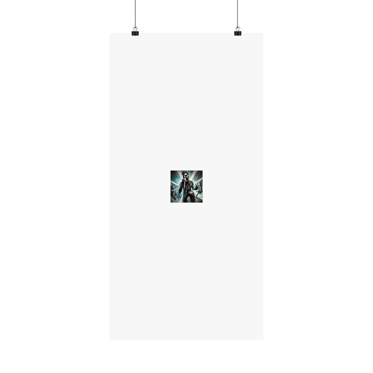 Punk Rock Vocalist Stage Energy Music Room Poster