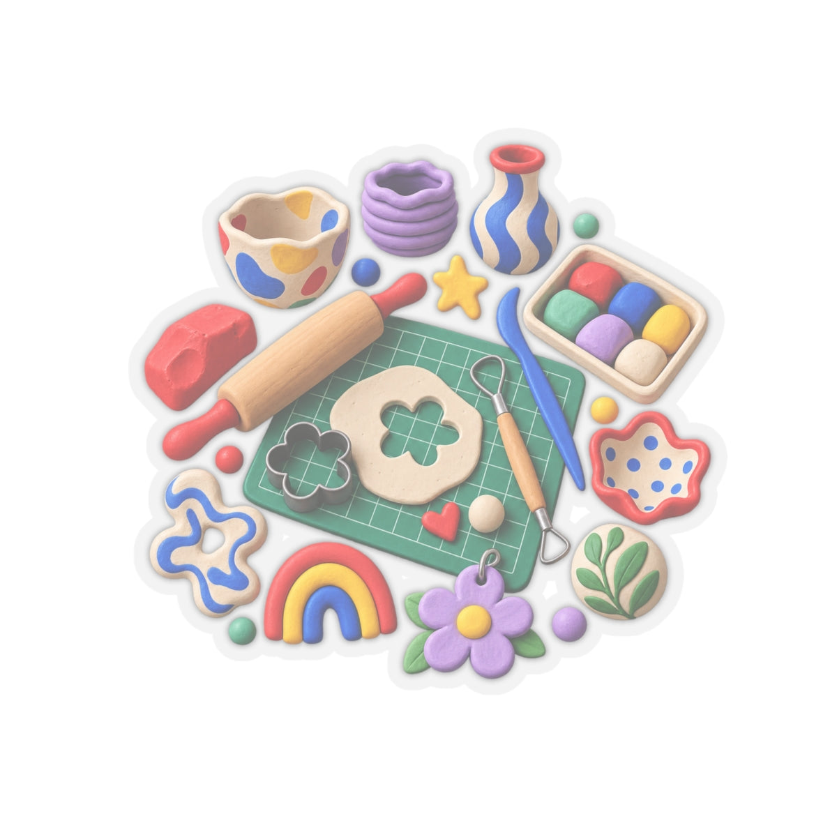 Miniature Clay Sculpting Workshop Sticker