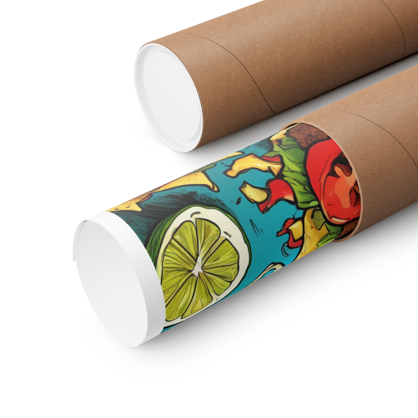 Taco Party Pattern Foodie Gift Art Poster