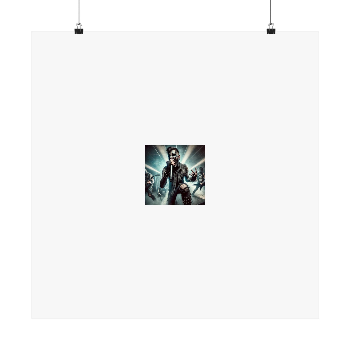 Punk Rock Vocalist Stage Energy Music Room Poster