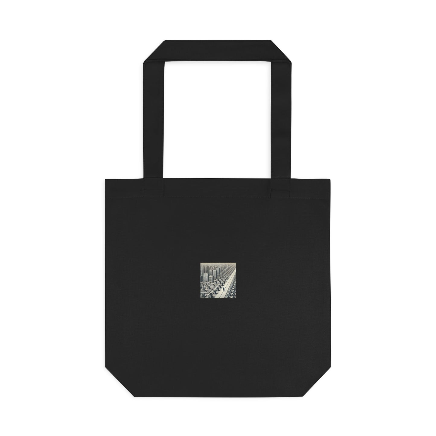 Monochrome Urban Factory Cityscape Tote Bag Architecture Gift