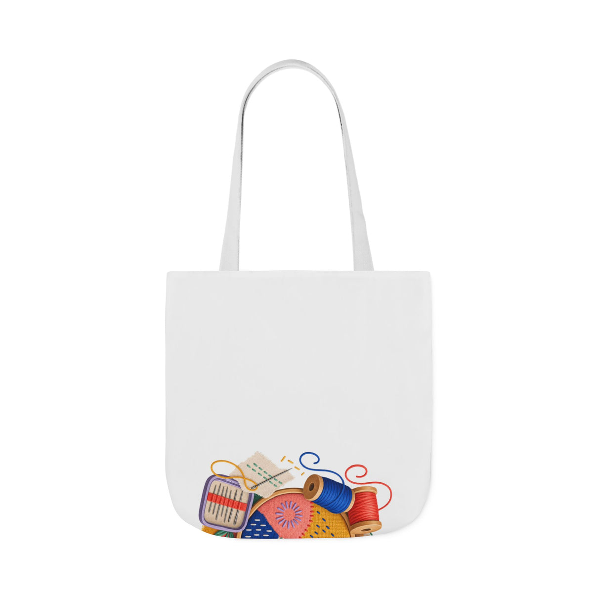 Colorful Visible Mending Workshop Tote Bag