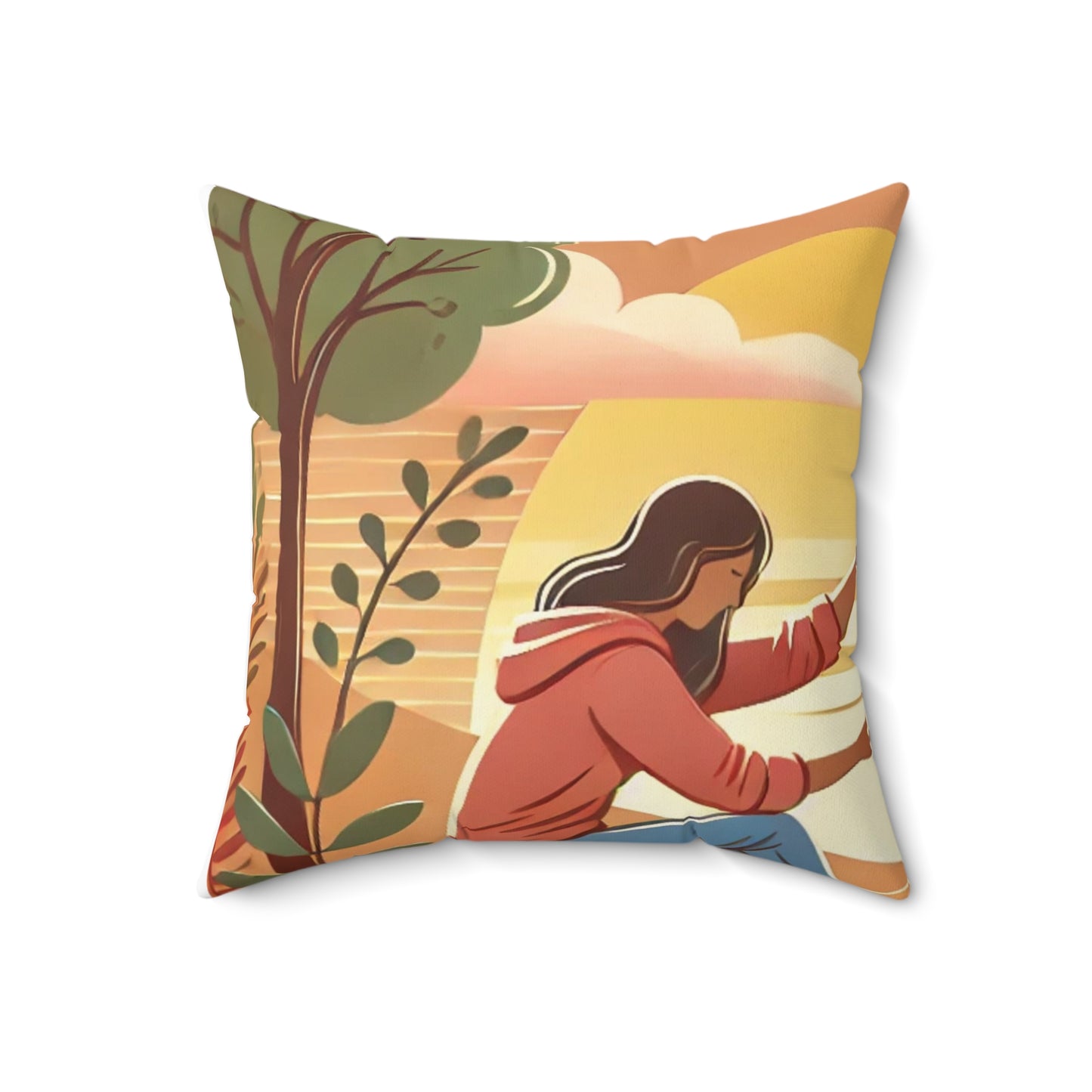 Helping Hands Sunset Garden Decorative Pillow