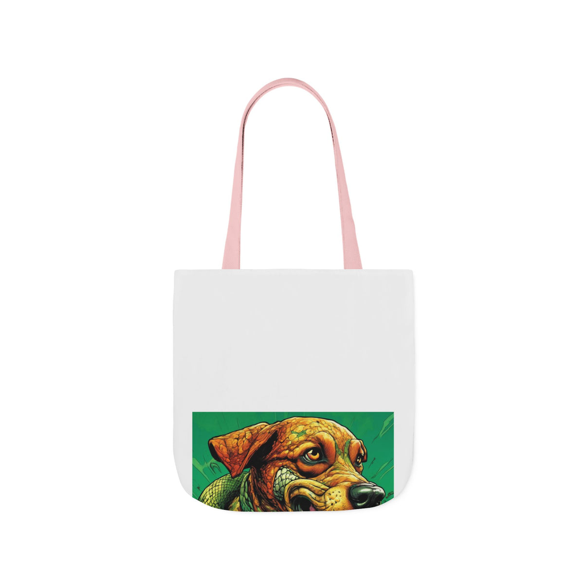Serpent Guardian Dog Bold Fantasy Creature Tote Bag