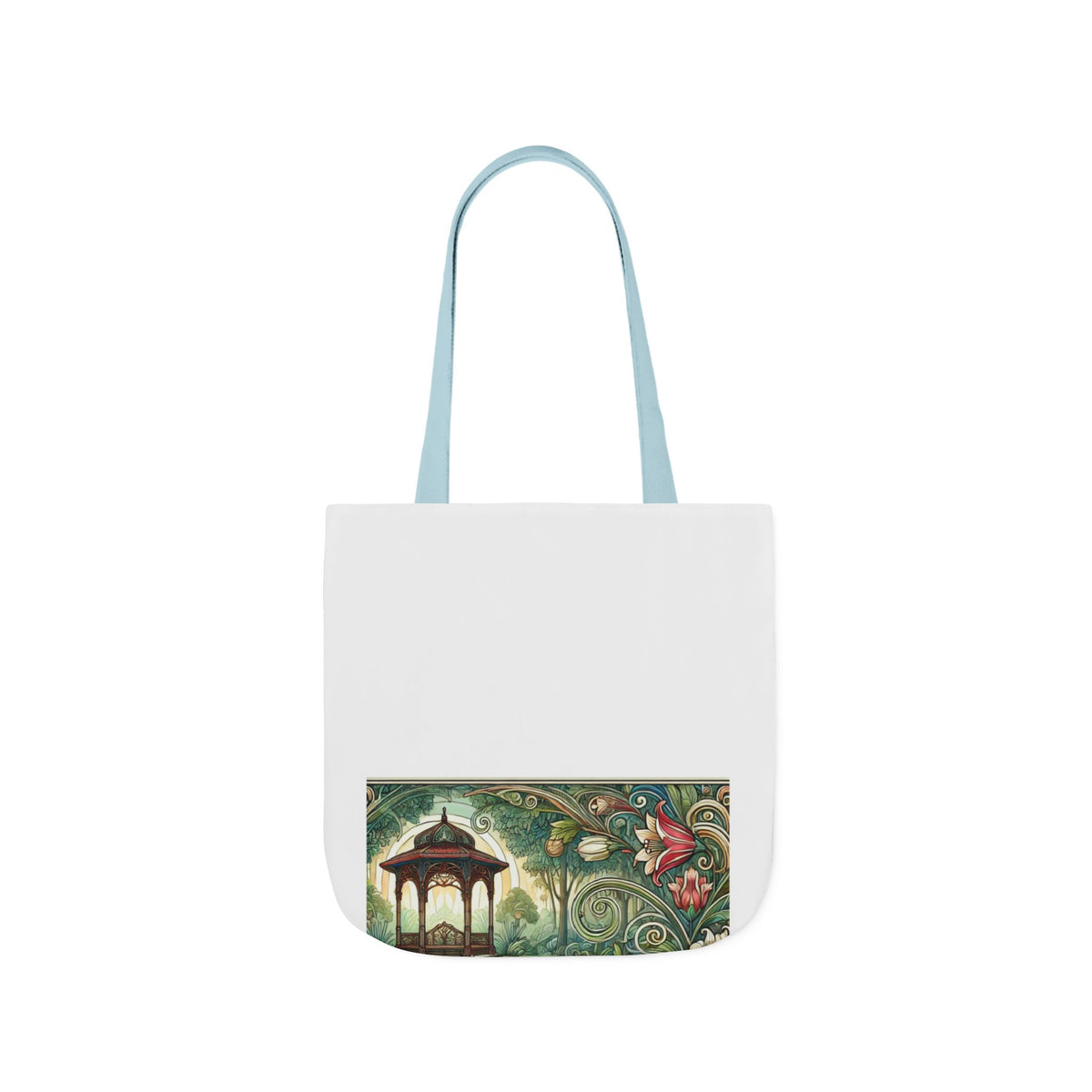 Botanical Gazebo Garden Art Nouveau Canvas Tote Bag