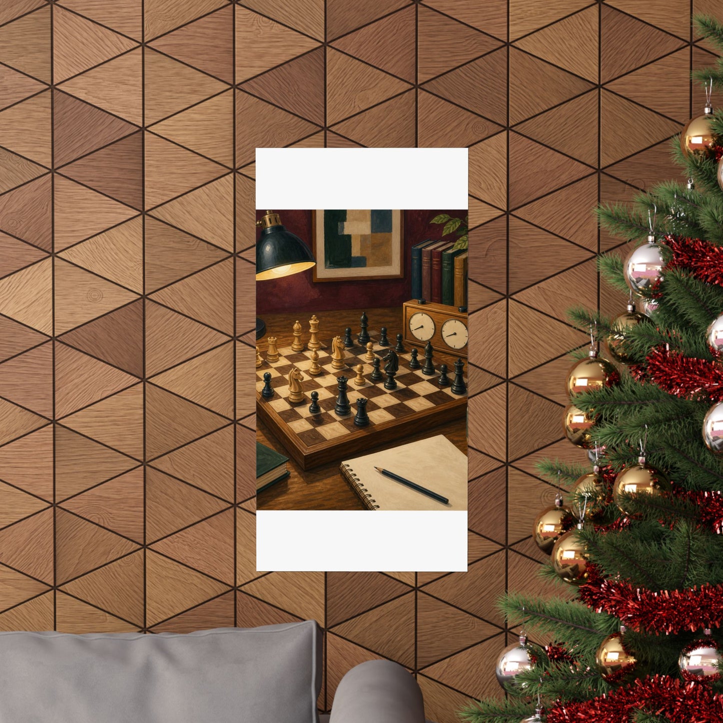 Cozy Chess Strategy Game Hobby Poster
