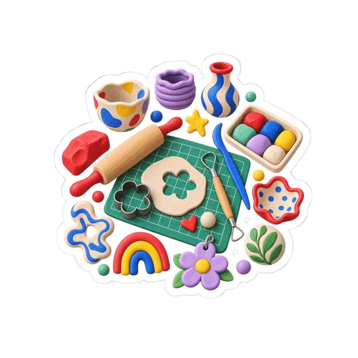 Miniature Clay Sculpting Workshop Sticker