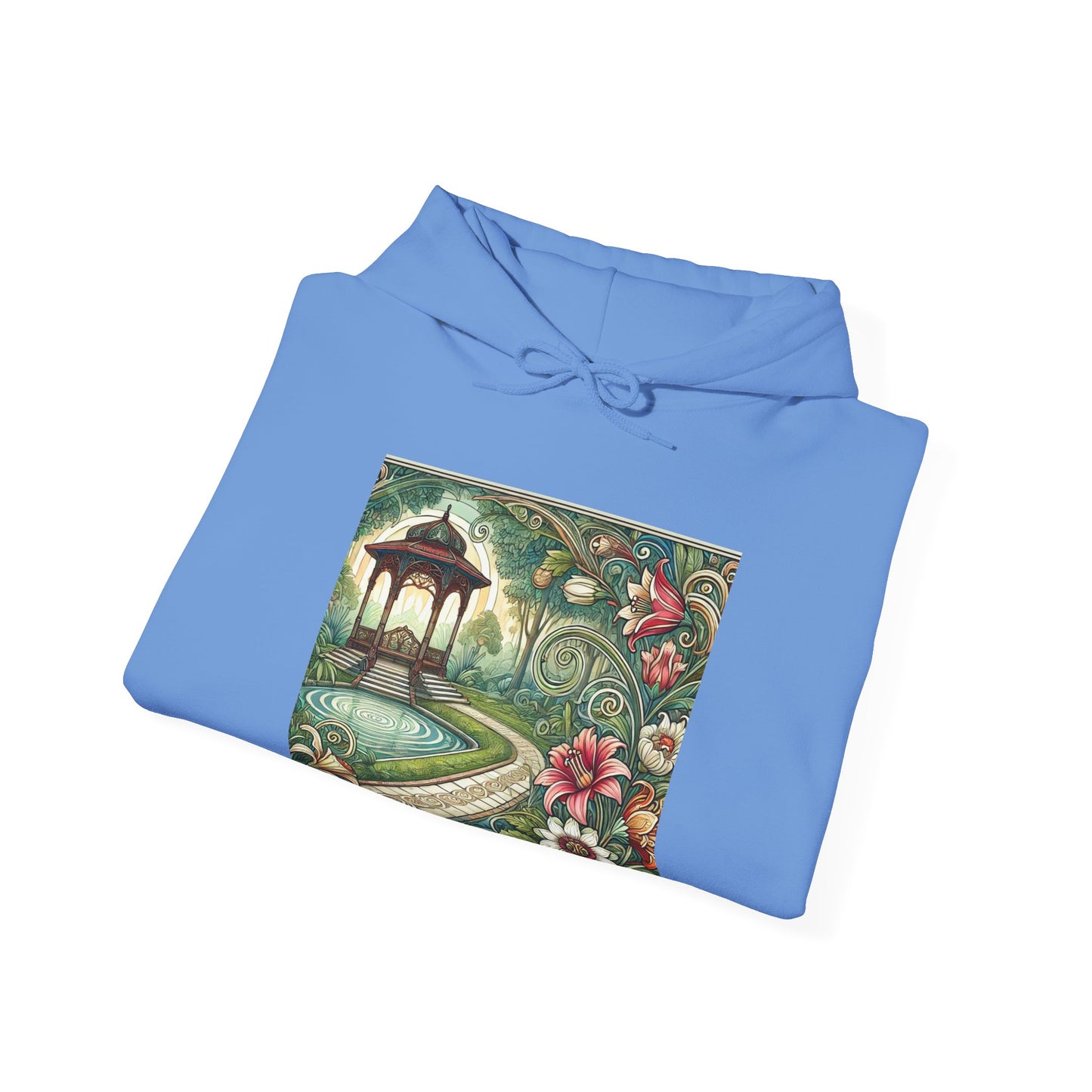Botanical Gazebo Garden Art Nouveau Hoodie