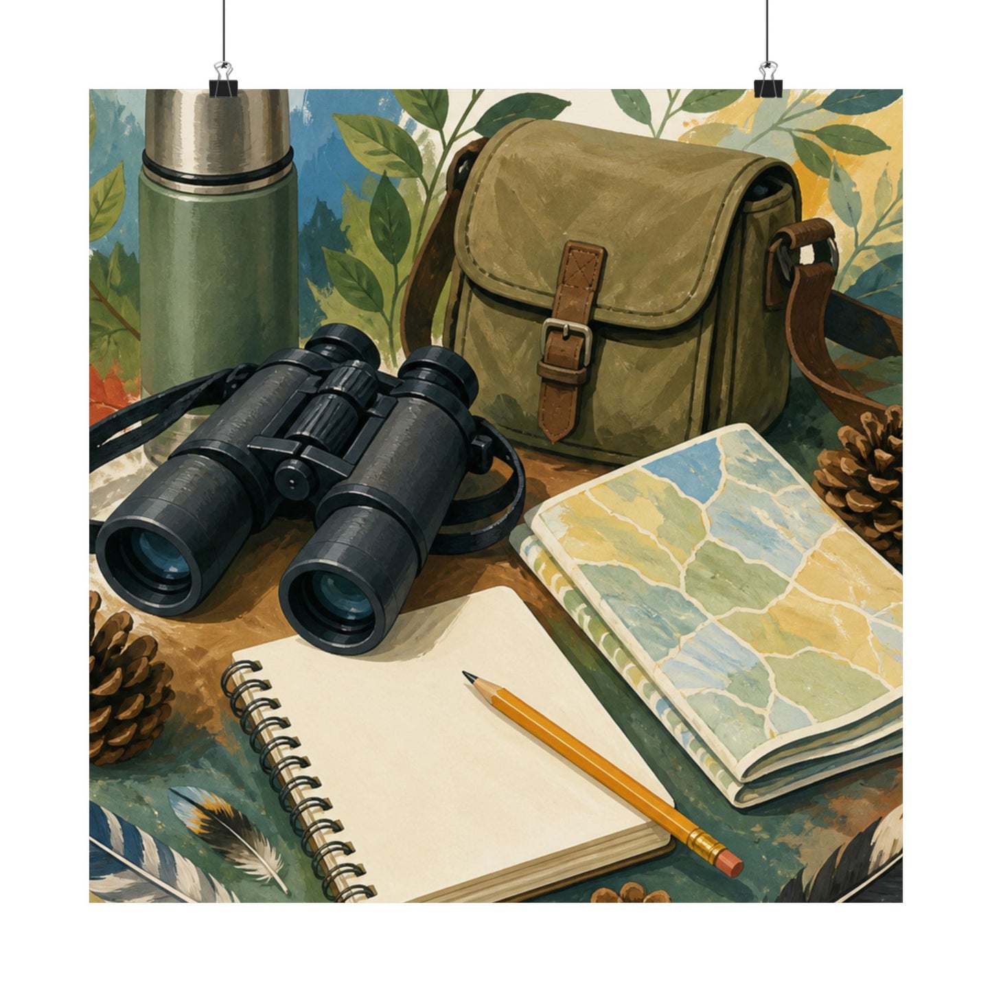 Peaceful Birdwatching Hobby Art Poster