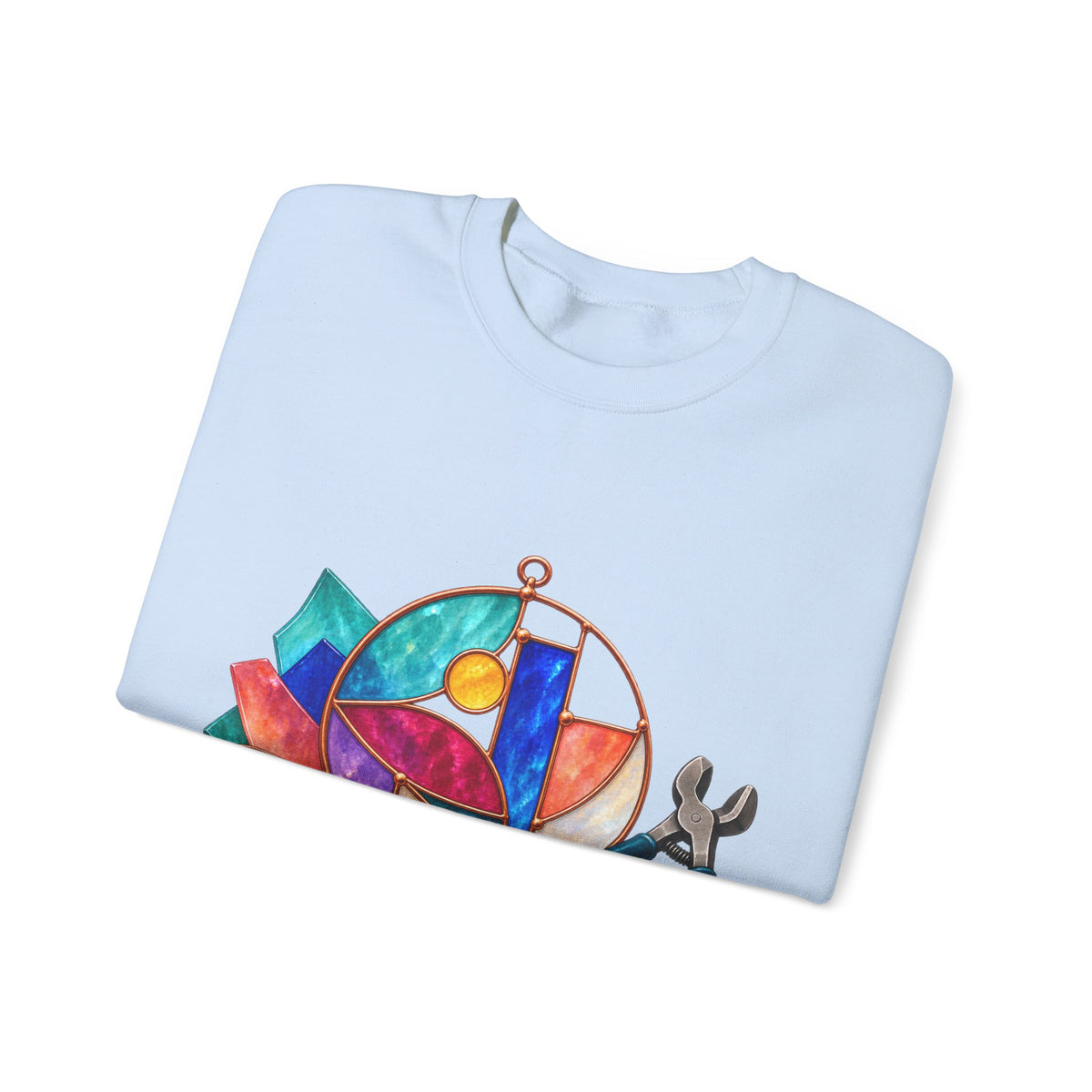 Abstract Stained Glass Suncatcher Workshop Sweatshirt