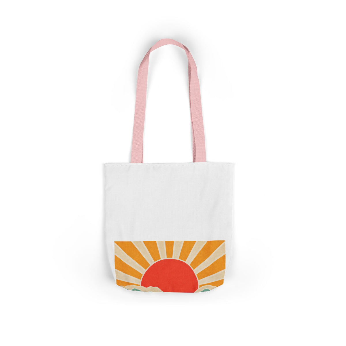 Topographic Sunrise Modern Outdoor Adventure Tote Bag